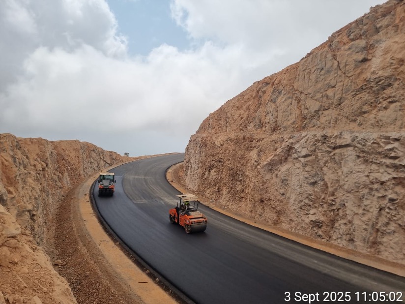 Road construction works